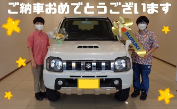 ご納車誠におめでとうございます☆ジムニークロスアドベンチャー★